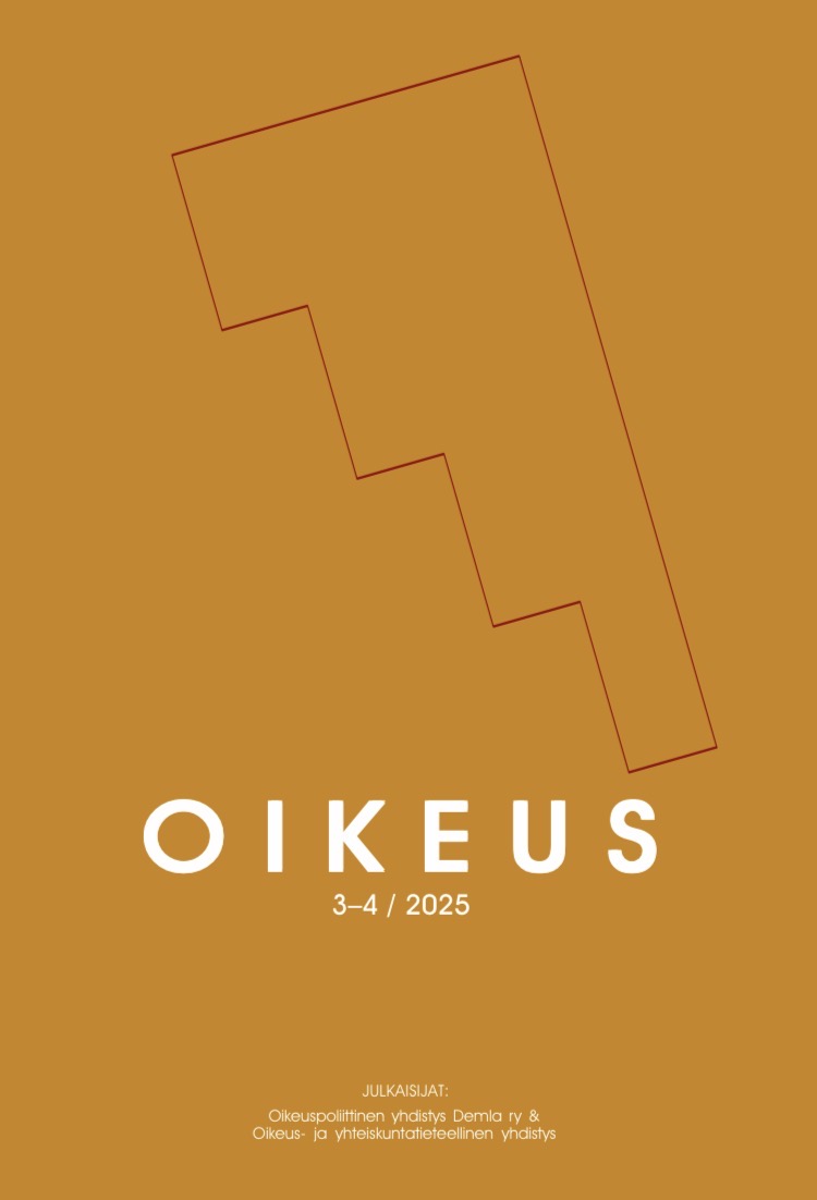 					Näytä Vol 54 Nro 3-4 (2025): Oikeus 3-4/2025
				